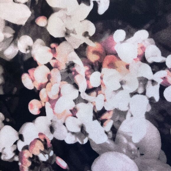 Banana Republic Floral Tank Top Black Pink Size S Sleeveless Racer Back T Strap - Picture 4 of 10